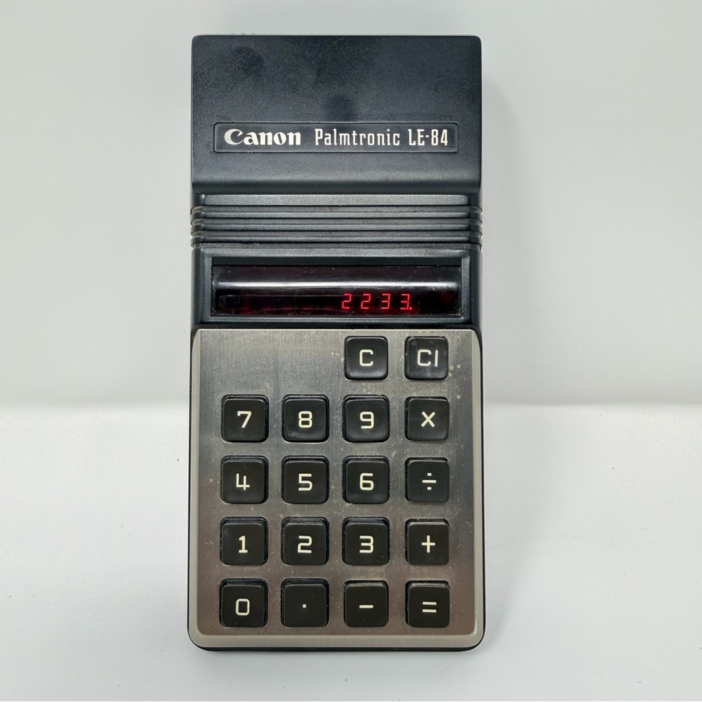 1970s Canon LE-84 Palmtronic Calculator‎ Red LED - Working with flaws